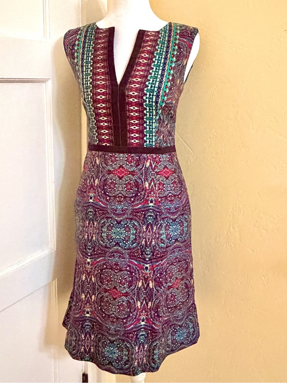 Nanette Lepore | Folk Medallion Print | Silk Blend Dress